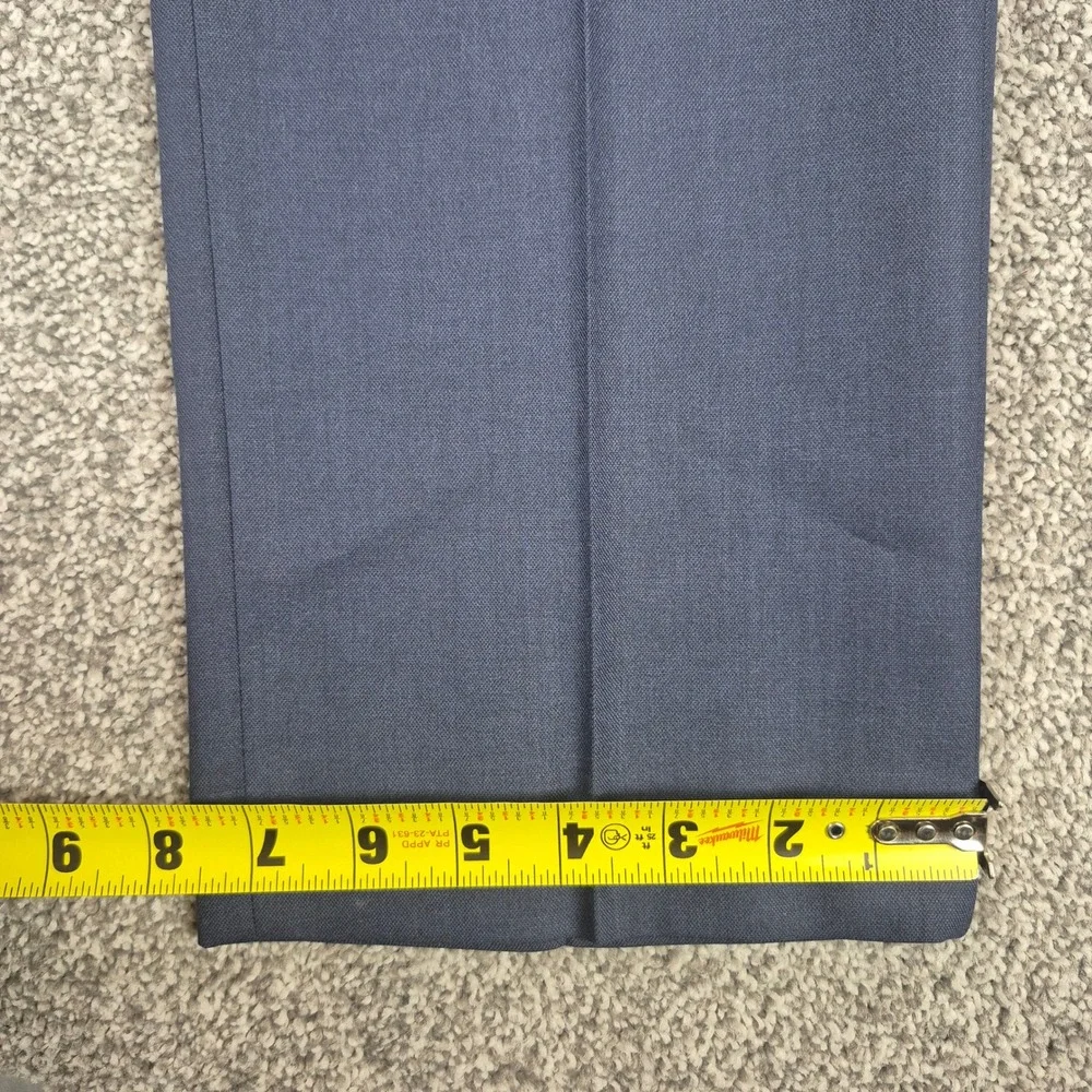 Perry Ellis Portfolio Suit Mens 38S Blue Slim Fit 2-Piece Blazer Pants 32x32